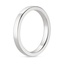 18K White Gold 2.5mm Quattro Wedding Ring, smallside view