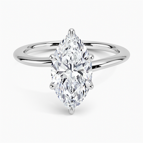18K White Gold Monsella Solitaire Ring