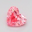 1.00 Ct. Fancy Vivid Pink Heart Lab Grown Diamond