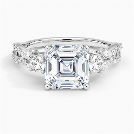 Luxe Willow Three Stone Diamond Ring - Brilliant Earth