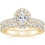 18K Yellow Gold Luxe Sienna Halo Diamond Bridal Set (1 3/8 ct. tw.)