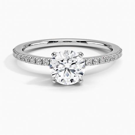 Scalloped Pavé Diamond Ring