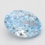 1.59 Ct. Fancy Vivid Blue Oval Lab Grown Diamond