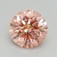 0.91 Ct. Fancy Intense Pink Round Lab Grown Diamond