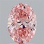 2.02 Ct. Fancy Vivid Pink Oval Lab Grown Diamond