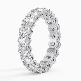 Oval Eternity Diamond Ring (4 ct. tw.) in Platinum
