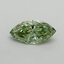 0.55 Ct. Fancy Vivid Green Marquise Lab Grown Diamond