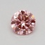 0.34 Ct. Fancy Vivid Pink Round Lab Grown Diamond