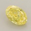 1.54 Ct. Fancy Vivid  Yellow Oval Lab Grown Diamond