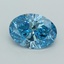 2.05 Ct. Fancy Vivid  Blue Oval Lab Grown Diamond