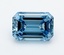1.02 Ct. Fancy Vivid  Blue Emerald Lab Grown Diamond