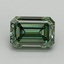 3.15 Ct. Fancy Vivid Green Emerald Lab Grown Diamond