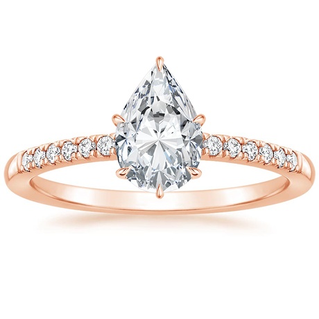 14K Rose Gold Petite Viviana Diamond Bridal Set (1/4 ct. tw.)