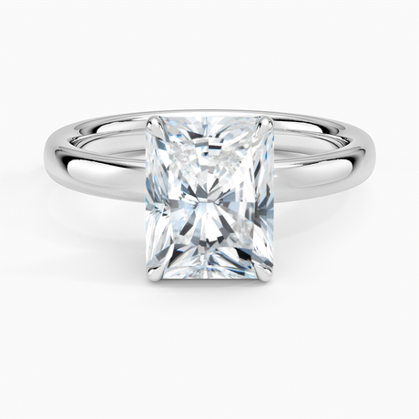 18K White Gold Elodie 2.5mm Solitaire Ring