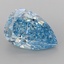 5.03 Ct. Fancy Vivid Blue Pear Lab Grown Diamond