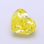 1.56 Ct. Fancy Vivid Yellow Heart Lab Grown Diamond