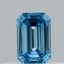 0.31 Ct. Fancy Vivid  Blue Emerald Lab Grown Diamond