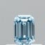 0.32 Ct. Fancy Vivid  Blue Emerald Lab Grown Diamond