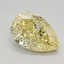 1.52 Ct. Fancy Intense Yellow Pear Lab Grown Diamond