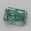 1.02 Ct. Fancy Vivid Green Radiant Lab Grown Diamond