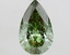 1.61 Ct. Fancy Vivid Green Pear Lab Grown Diamond