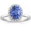 Platinum Vienna Halo Diamond Ring, smalltop view