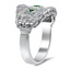 The Usoa Ring, smalltop view on a hand