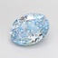 2.48 Ct. Fancy Vivid Blue Oval Lab Grown Diamond