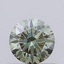 0.55 Ct. Fancy Vivid Green Round Lab Grown Diamond