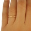 The Roxanni Ring, smalltop view on a hand