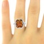 The Louise Ring, smalltop view on a hand