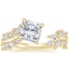 18K Yellow Gold Sweeping Ivy Diamond Ring (1/2 ct. tw.), smalltop view