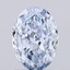 1.07 Ct. Fancy  Blue Oval Lab Grown Diamond