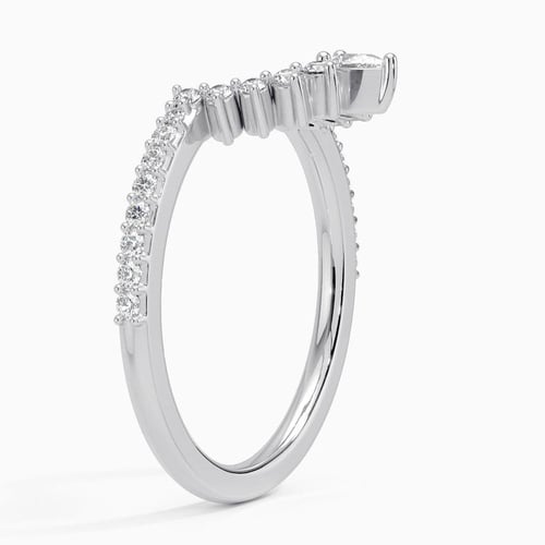 専用‼️   ⭐️アンテック指輪⭐️ Luxe Elongated Lunette Diamond Ring (1/4 ct. tw.) in 18K