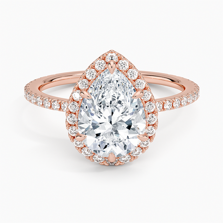 14K Rose Gold Waverly Halo Diamond Ring (1/2 ct. tw.)