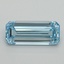 1.06 Ct. Fancy Intense Blue Emerald Lab Grown Diamond