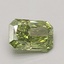 1.13 Ct. Fancy Vivid Green Radiant Lab Grown Diamond