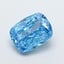 5.20 Ct. Fancy Vivid Blue Cushion Lab Grown Diamond