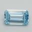 1.06 Ct. Fancy Vivid Blue Emerald Lab Grown Diamond