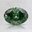 0.91 Ct. Fancy Vivid Pacific Green Oval Lab Grown Diamond, smalltop view