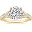 18K Yellow Gold Mireille Diamond Ring (1 ct. tw.), smalltop view