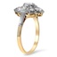 The Carissima Ring, smalltop view on a hand