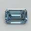 1.03 Ct. Fancy Intense Blue Emerald Lab Grown Diamond