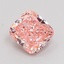 1.57 Ct. Fancy Vivid Pink Cushion Lab Grown Diamond