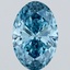 6.03 Ct. Fancy Vivid Blue Oval Lab Grown Diamond