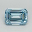 5.57 Ct. Fancy Intense Blue Emerald Lab Grown Diamond