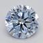 1.02 Ct. Fancy  Blue Round Lab Grown Diamond
