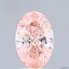 2.12 Ct. Fancy Vivid Pink Oval Lab Grown Diamond