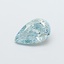 1.11 Ct. Fancy Vivid  Green Pear Lab Grown Diamond