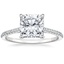 18K White Gold Luxe Dawn Diamond Ring, smalltop view